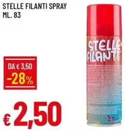 Galassia Stelle filanti spray offerta