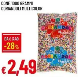 Galassia Conf. 1000 grammi coriandoli multicolor offerta