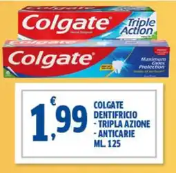 Sigma Colgate dentifricio tripla azione -anticarie offerta