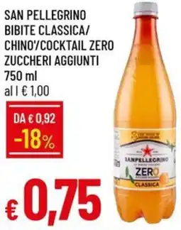 Galassia San pellegrino bibite classica/ chino cocktail zero zuccheri aggiunti offerta
