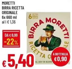 Galassia Moretti birra ricetta originale offerta
