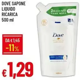 Galassia Dove sapone liquido ricarica offerta
