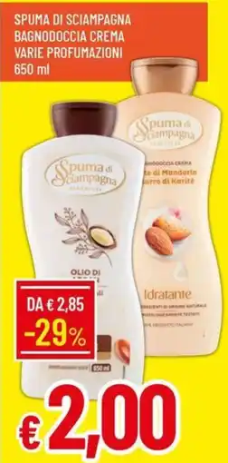 Galassia Spuma di sciampagna bagnodoccia crema offerta