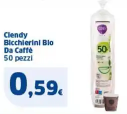 Sigma Clendy Bicchlerini Blo Da Caffè 50 pezzi offerta