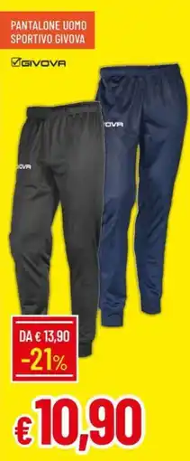 Galassia Pantalone uomo sportivo GIVOVA offerta