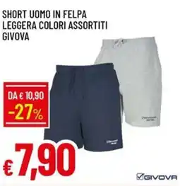 Galassia Short uomo in felpa leggera GIVOVA offerta