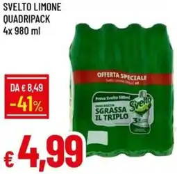 Galassia Svelto limone quadripack offerta