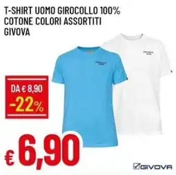 Galassia T-shirt uomo girocollo 100% cotone GIVOVA offerta