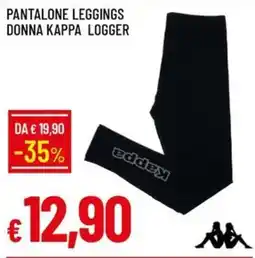 Galassia Pantalone leggings donna kappa logger offerta