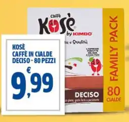 Sigma Kose caffè in cialde deciso offerta