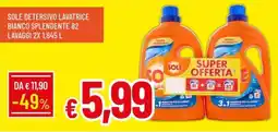 Galassia Sole detersivo lavatrice bianco splendente offerta