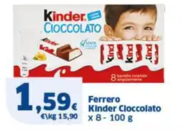 Sigma Ferrero Kinder Cioccolato offerta