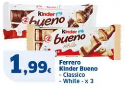 Sigma Ferrero Kinder Bueno offerta