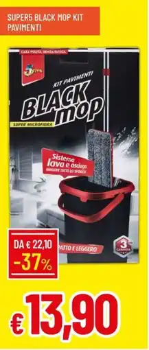 Galassia Super5 black mop kit pavimenti offerta
