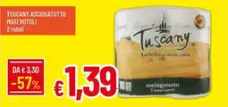 Galassia Tuscany asciugatutto maxi rotoli 2 rotoli offerta