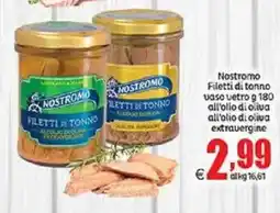 Elite Nostromo Filetti di tonno vaso vetro all'olio di oliva all'olio di oliva extravergine offerta