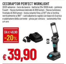 Galassia Cecoraptor perfect worklight offerta