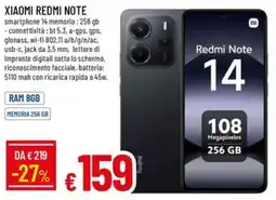 Galassia Xiaomi redmi note offerta