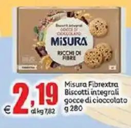 Elite Misura Fibrextra Biscotti integrali gocce di cioccolato offerta