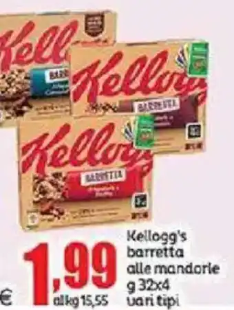 Elite Kellogg's barretta alle mandorle offerta