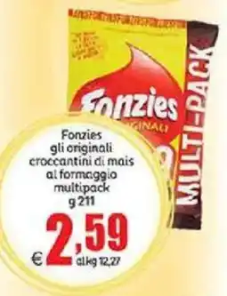 Elite Fonzies gli originali croccantini di mais al formaggio multipack offerta