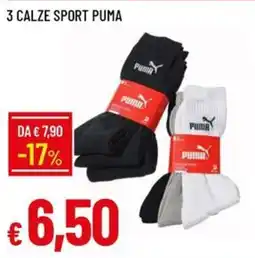 Galassia 3 calze sport puma offerta
