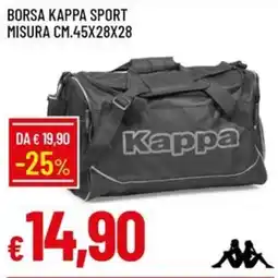 Galassia Borsa kappa sport misura cm.45x28x28 offerta