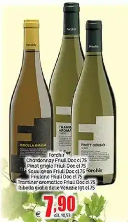 Elite Forchir pinot griglio Friuli Doc, Ribolla giallia delle Venezie IGT offerta