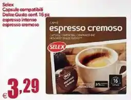 Elite Selex Capsule compatibili Dolce Gusto conf. 16 pz espresso intenso espresso cremoso offerta
