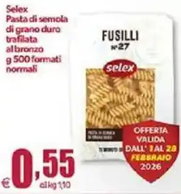 Elite Selex Pasta di semola di grano duro trafilata albronzo offerta
