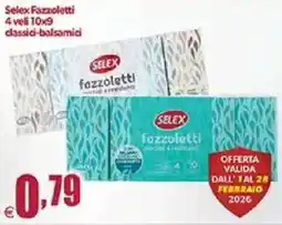 Elite Selex Fazzoletti 4 veli 10x9 classici-balsamici offerta
