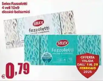 Elite Selex Fazzoletti 4 veli 10x9 classici-balsamici offerta