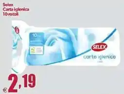 Elite Selex Carta igienica 10 rotoli offerta