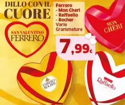 Sigma Ferrero - Mon Cheri - Raffaello -Rocher offerta
