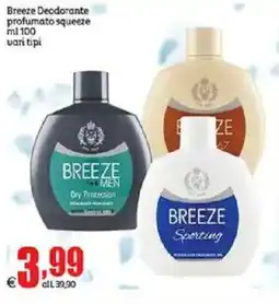 Elite Breeze Deodorante profumato squeeze offerta