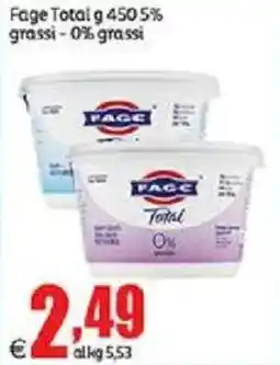 Elite Fage Total 5% grassi -0% grassi offerta