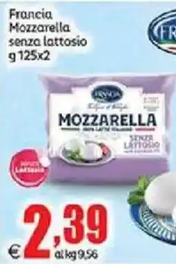 Elite Francia Mozzarella senza lattosio offerta