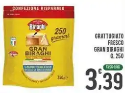La Mimosa Supermercati Grattugiato fresco GRAN BIRAGHI offerta