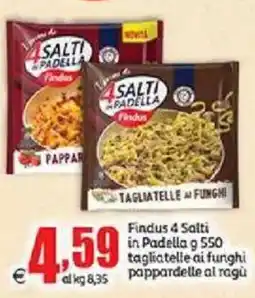 Elite Findus 4 Salti in Padella tagliatelle ai funghi pappardelle al ragù offerta
