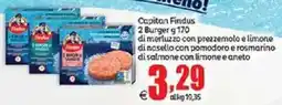Elite Capitan Findus 2 Burger di merluzzo con prezzemolo e limone di nasello con pomodoro e rosmarino di salmone con limone e aneto offerta