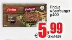 Elite Findus 4 Beefburger offerta