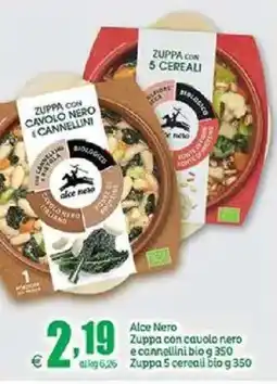 Elite Alce Nero Zuppa con cavolo nero e cannellini bio offerta