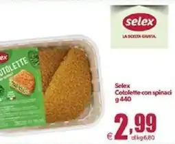 Elite Selex Cotolette con spinaci offerta