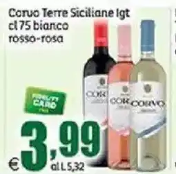 Elite Corvo Terre Siciliane lgt bianco rosso-rosa offerta