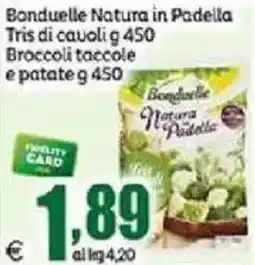 Elite Bonduelle Natura in Padella Tris di cauoli Broccoli taccole e patate offerta