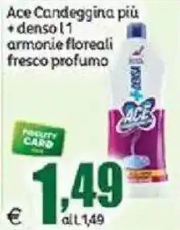 Elite Ace Candeggina più +denso armonie floreali fresco profumo offerta