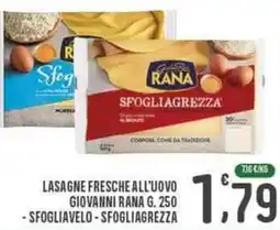 La Mimosa Supermercati Lasagne fresche all'uovo GIOVANNI RANA offerta