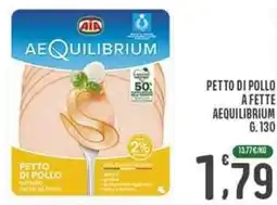 La Mimosa Supermercati Petto di pollo a fette aequilibrium AIA offerta