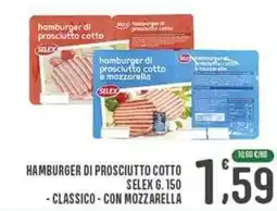 La Mimosa Supermercati Hamburger di prosciutto cotto SELEX offerta