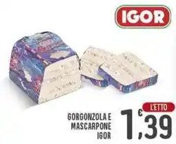 La Mimosa Supermercati Gorgonzola e mascarpone IGOR offerta